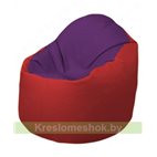 Кресло-мешок Браво Б1.3-N32N09 (фиолетовый - красный)