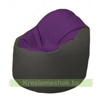 Кресло-мешок Браво Б1.3-N32N17 (фиолетовый, тёмно-серый)