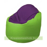 Кресло-мешок Браво Б1.3-N32N19 (фиолетовый - салатовый)