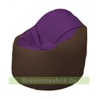 Кресло-мешок Браво Б1.3-N32N26 (фиолетовый - коричневый)
