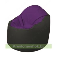 Кресло-мешок Браво Б1.3-N32N38 (фиолетовый - чёрный)