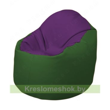 Кресло-мешок Браво Б1.3-N32N77 (фиолетовый, тёмно-зелёный)