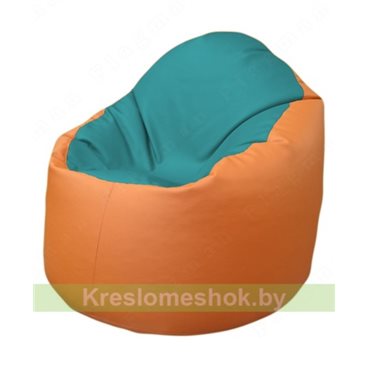 Кресло-мешок Браво Б1.3-N41N20 (бирюзовый - оранжевый)