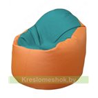 Кресло-мешок Браво Б1.3-N41N20 (бирюзовый - оранжевый)