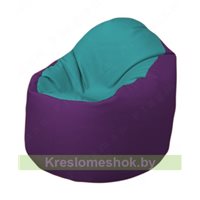 Кресло-мешок Браво Б1.3-N41N32 (бирюзовый - фиолетовый)