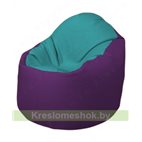 Кресло-мешок Браво Б1.3-N41N32 (бирюзовый - фиолетовый)