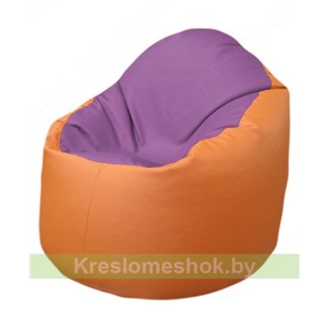 Кресло-мешок Браво Б1.3-N67N20 (сиреневый - оранжевый)