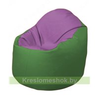 Кресло-мешок Браво Б1.3-N67N76 (сиреневый - зелёный)