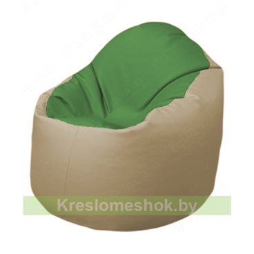 Кресло-мешок Браво Б1.3-N76N13 (зеленый - бежевый)