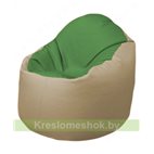 Кресло-мешок Браво Б1.3-N76N13 (зеленый - бежевый)