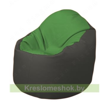 Кресло-мешок Браво Б1.3-N76N17 (зеленый, тёмно-серый)