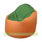 Кресло-мешок Браво Б1.3-N76N20 (зеленый - оранжевый)
