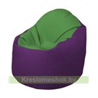 Кресло-мешок Браво Б1.3-N76N32 (зеленый - фиолетовый)