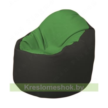 Кресло-мешок Браво Б1.3-N76N38 (зеленый - чёрный)