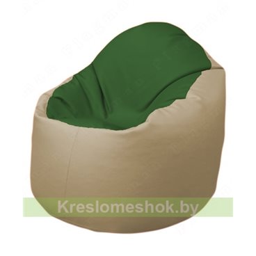 Кресло-мешок Браво Б1.3-N77N13 (темно-зеленый, бежевый)