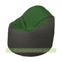 Кресло-мешок Браво Б1.3-N77N17 (темно-зеленый, тёмно-серый)