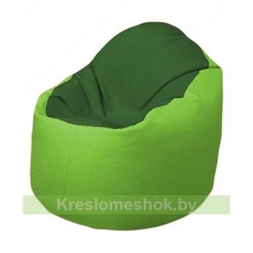 Кресло-мешок Браво Б1.3-N77N19 (темно-зеленый, салатовый)