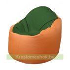 Кресло-мешок Браво Б1.3-N77N20 (темно-зеленый, оранжевый)