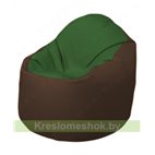 Кресло-мешок Браво Б1.3-N77N26 (темно-зеленый, коричневый)