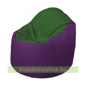 Кресло-мешок Браво Б1.3-N77N32 (темно-зеленый, фиолетовый)