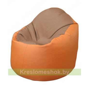 Кресло-мешок Браво Б1.3-T06Т20 (бежевый - оранжевый)