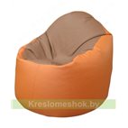 Кресло-мешок Браво Б1.3-T06Т20 (бежевый - оранжевый)