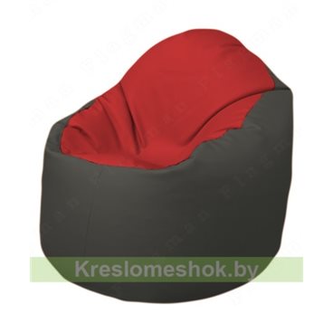 Кресло-мешок Браво Б1.3-T09Т17 (красный, тёмно-серый)