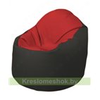 Кресло-мешок Браво Б1.3-T09Т38 (красный - чёрный)