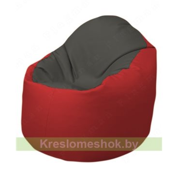 Кресло-мешок Браво Б1.3-T17Т09 (темно-серый, красный)
