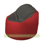 Кресло-мешок Браво Б1.3-T17Т09 (темно-серый, красный)