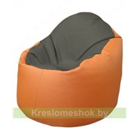 Кресло-мешок Браво Б1.3-T17Т20 (темно-серый, оранжевый)