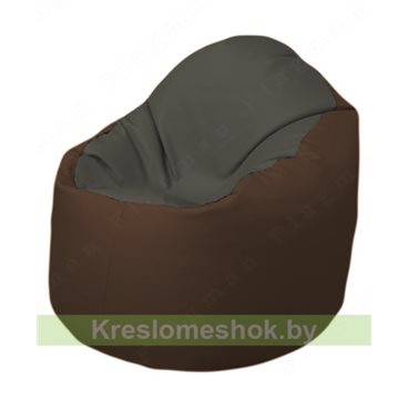 Кресло-мешок Браво Б1.3-T17Т26 (темно-серый, коричневый)