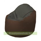 Кресло-мешок Браво Б1.3-T17Т26 (темно-серый, коричневый)