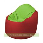 Кресло-мешок Браво Б1.3-T19Т09 (салатовый-красный)