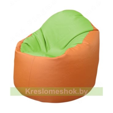 Кресло-мешок Браво Б1.3-T19Т20 (салатовый-оранжевый)