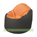 Кресло-мешок Браво Б1.3-T20Т17 (оранжевый, тёмно-серый)