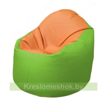 Кресло-мешок Браво Б1.3-T20Т19 (оранжевый - салатовый)
