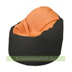 Кресло-мешок Браво Б1.3-T20Т38 (оранжевый - чёрный)