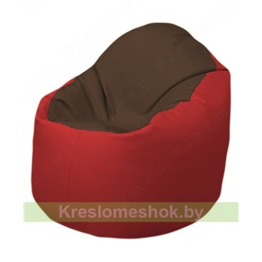 Кресло-мешок Браво Б1.3-T26Т09 (коричневый - красный)