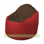 Кресло-мешок Браво Б1.3-T26Т09 (коричневый - красный)