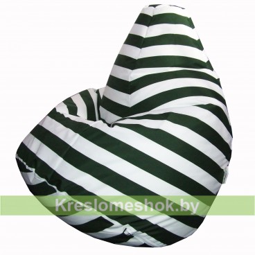 Кресло-мешок Груша Зелёный полосатик