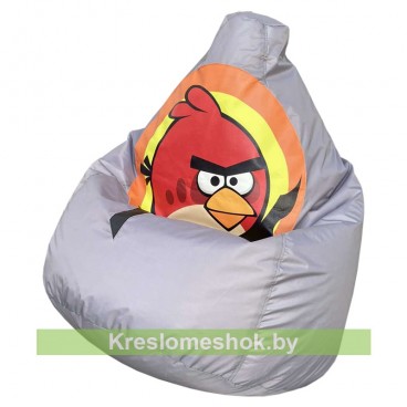 Кресло мешок Angry Birds (серый)