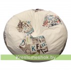 Кресло мешок Мяч Шоко-Африка (коричневый с цветными вставками) М1.2-02