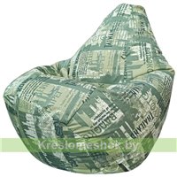 Кресло мешок Груша Г2.7-36 City (зеленый)