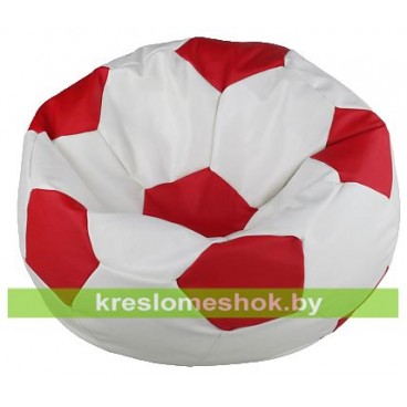 Кресло-мешок Мяч (белый с красными вставками) М1.3-0910
